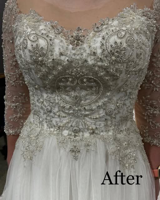 Beaded bodice after alterations